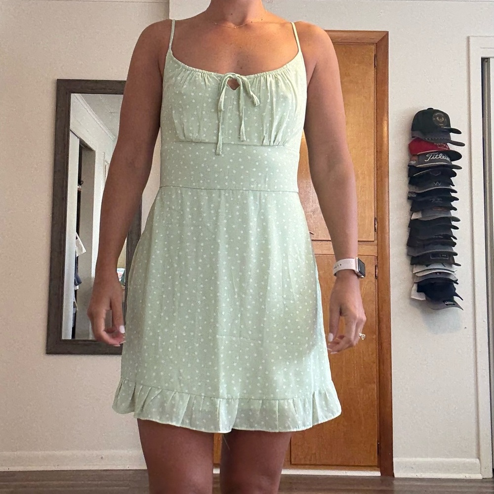 Abercrombie & Fitch Light Green Mini Dress